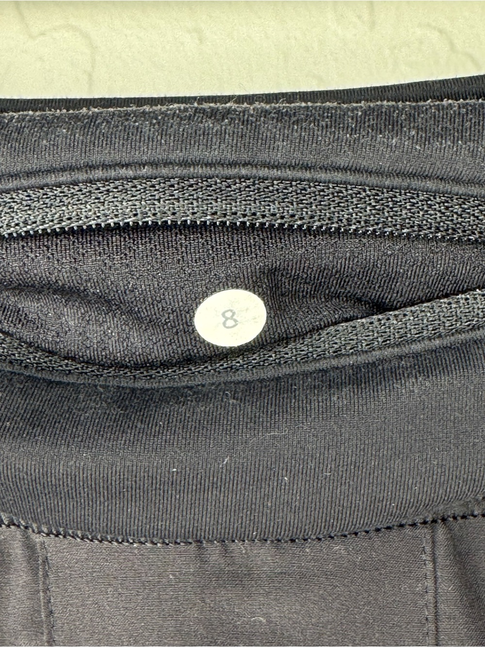LULULEMON Black Pacesetter Skort Skirt Running Activewear Size 8 Tall - Picture 6 of 13